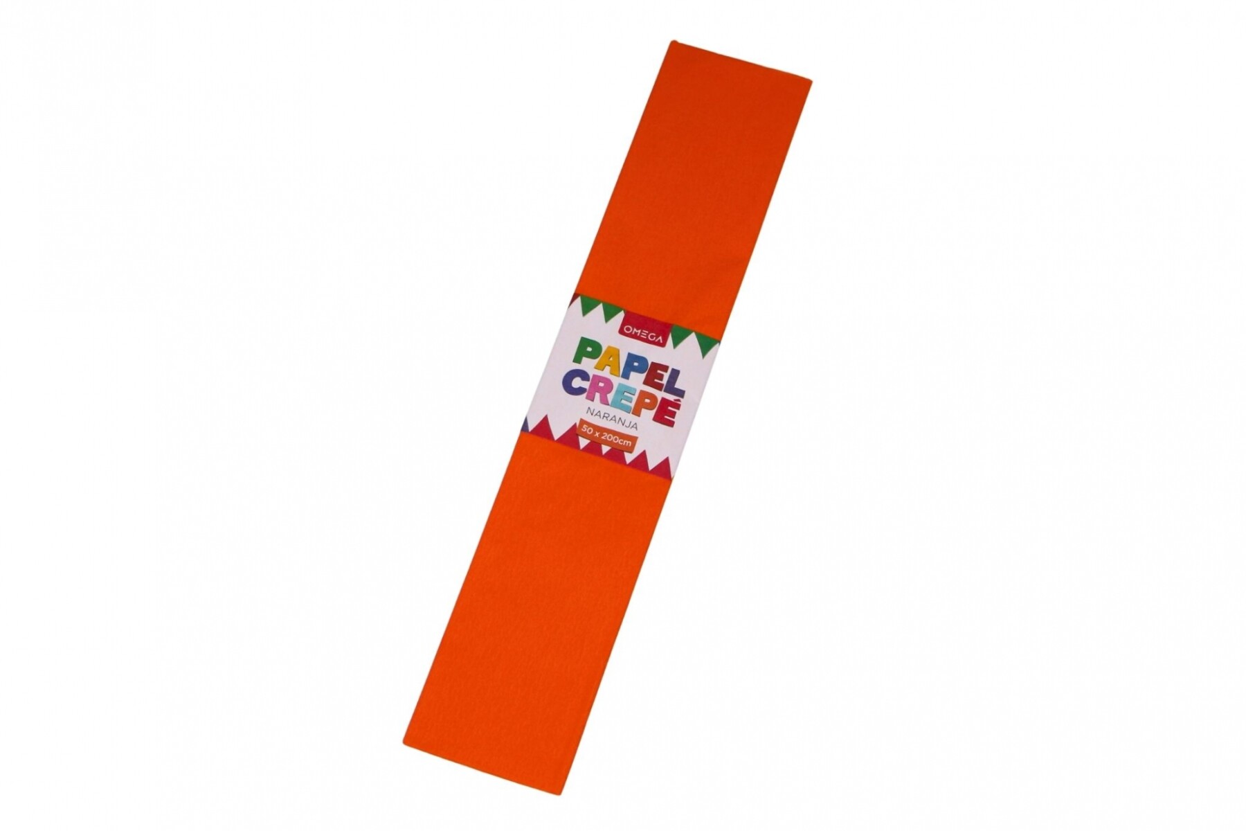 PAPEL CREPE 2MTS.X0.50 - COLOR NARANJA 