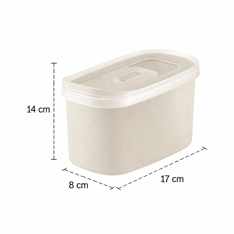 Yerbera hermética en Plástico Resistente Tramontina Multiuso 1.5L Arena