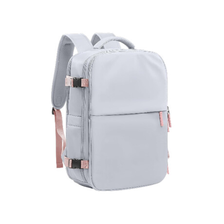 Mochila expandible para viajar Gris Y Rosa