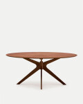 Mesa Naanim de chapa de nogal 180 x 110 cm