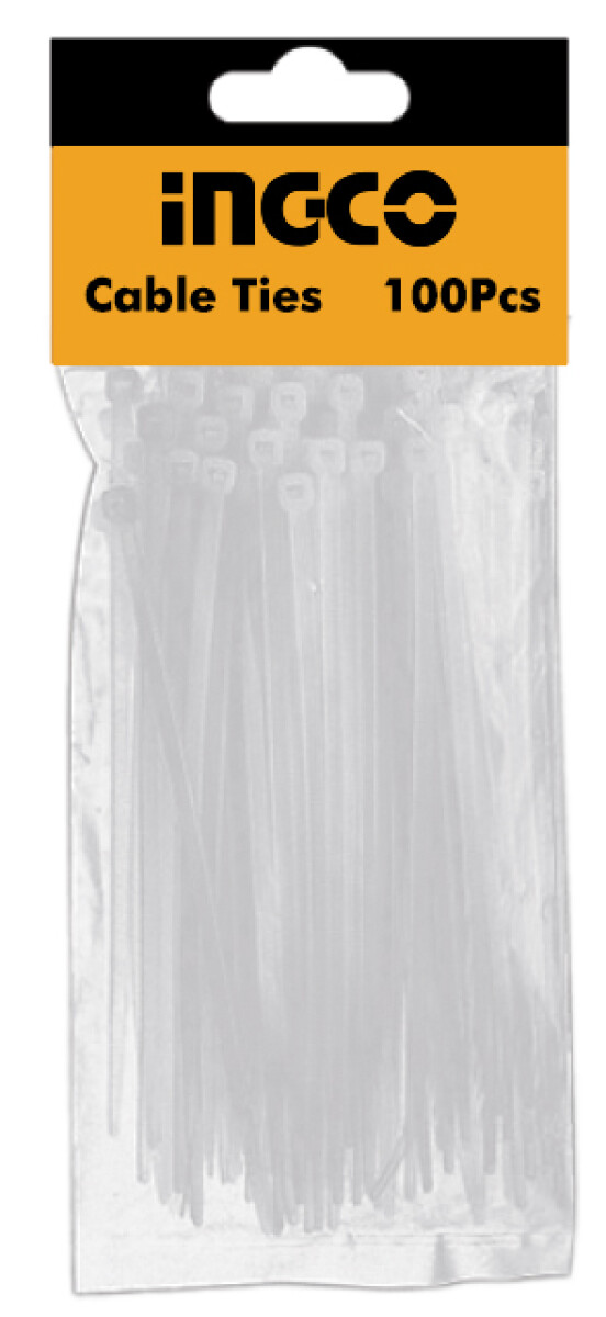 COLLARIN PRECINTO BLANCO 10 CM X 2.5 INGCO HCT1001 X 100 UN 