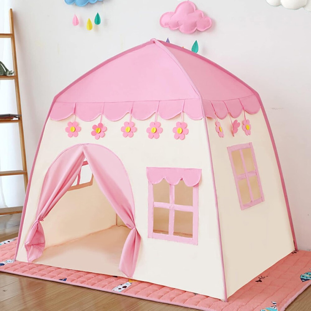 Carpa Infantil Plegable Casita Rosa
