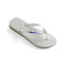 Sandalias Havaianas Brasil Logo Unisex Blanco