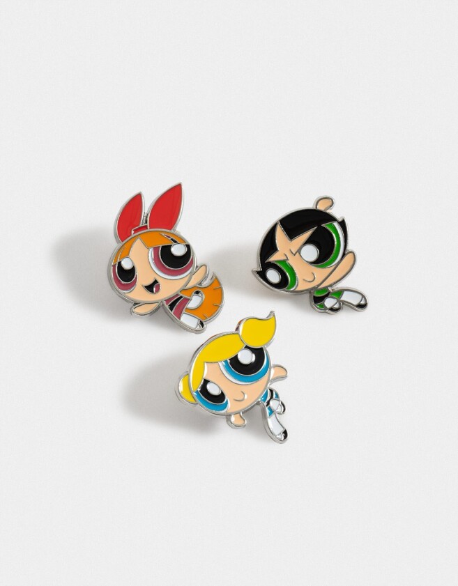 Pin Set De Pines "chicas Superpoderosas" - Combinacion Multicolor