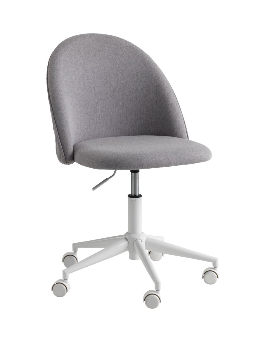 Silla escritorio KOKKEDAL tela gris/blanco 