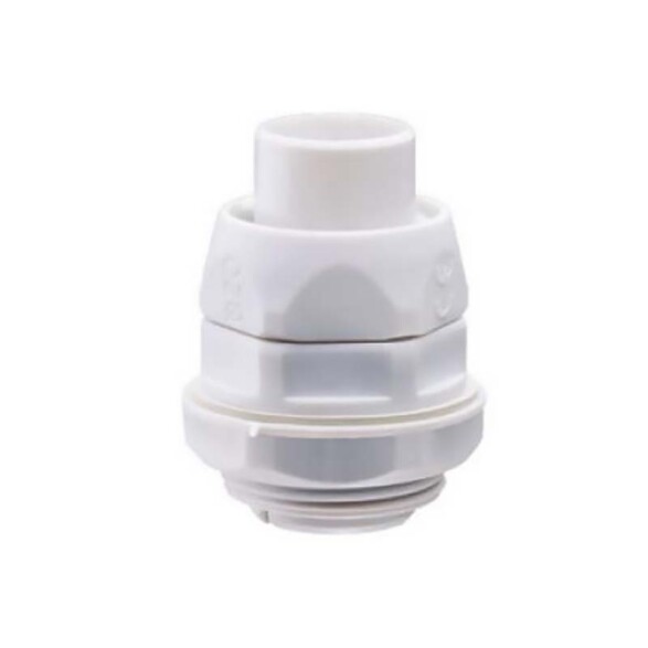 Conector recto IP54 para caño ø32mm gris RAL7035 GD4032