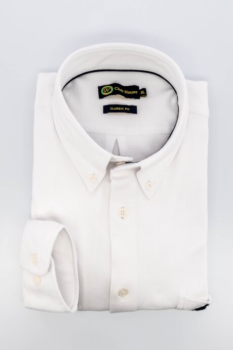 Camisa Jersey clásica Blanco