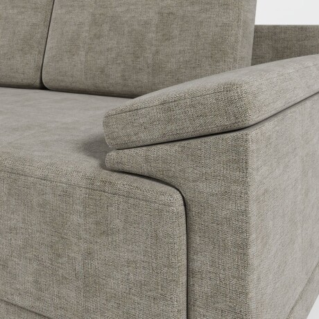 Rinconera Adalia - Tela Microfibra - Chaise izquierdo 12074 (Gris)