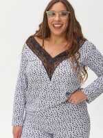 Pijama Theo Print blanco