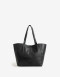 Shopper Shopper Con Doble Asa Corta De Hombro - Negro