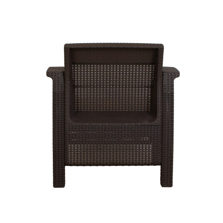 SET LIVING EXTERIOR POLIPROPILENO MARRON TURIM