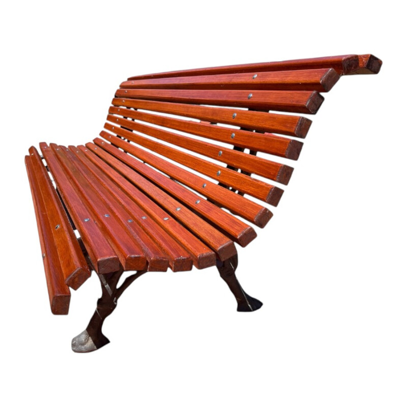 Banco De Plaza Clásico Fundición Y Madera Banco De Plaza Clásico Fundición Y Madera