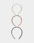 Vinchas Sets Set por 3 Set De Vinchas - Combinacion Bicolor