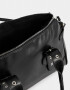 City Cartera Bowling Con Hebillas - Negro