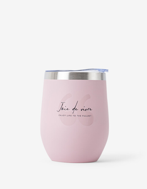 Artículos cocina Botellas Vaso Metálico Joie De Vivre - Rosa Polvo