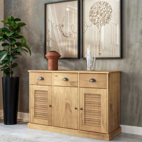 Aparador - 3 Puertas - 3 Cajones - Línea Valenciana - Natural Aparador - 3 Puertas - 3 Cajones - Línea Valenciana - Natural