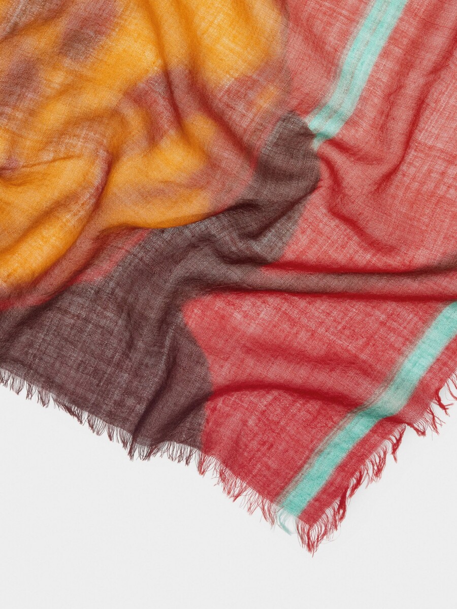 Pañuelo Estampado 100% Lana multicolor