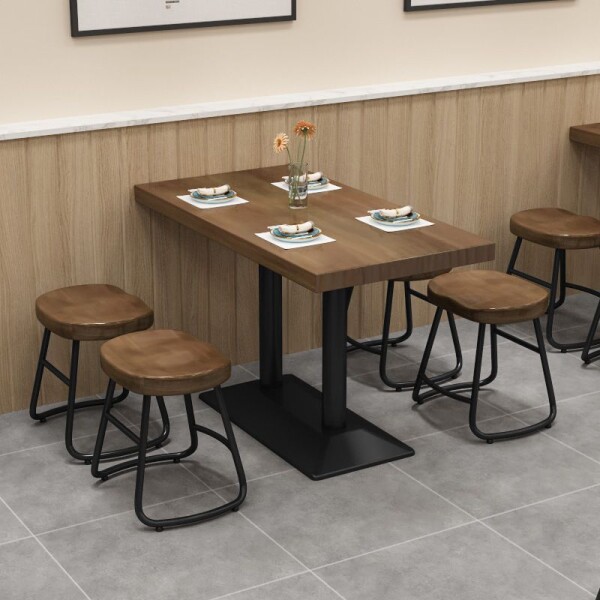 Mesa De Comedor Restó Mdf 120x60x75cm Marrón oscuro