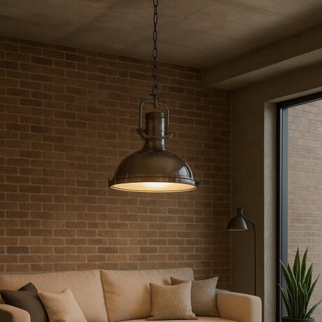 Luminaria tipo industrial Negra, escalonada E27 Luminaria tipo industrial Negra, escalonada E27