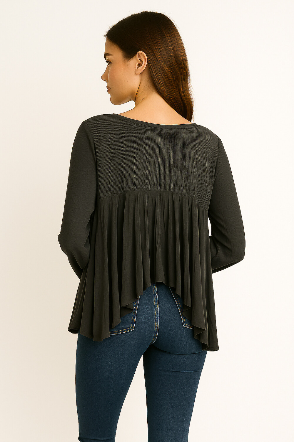 Blusa Roshio Gris Oscuro