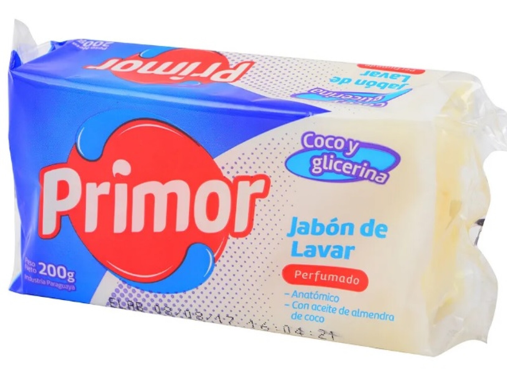 JABON PRIMOR BLANCO BARRA C/GLICERINA 250G 