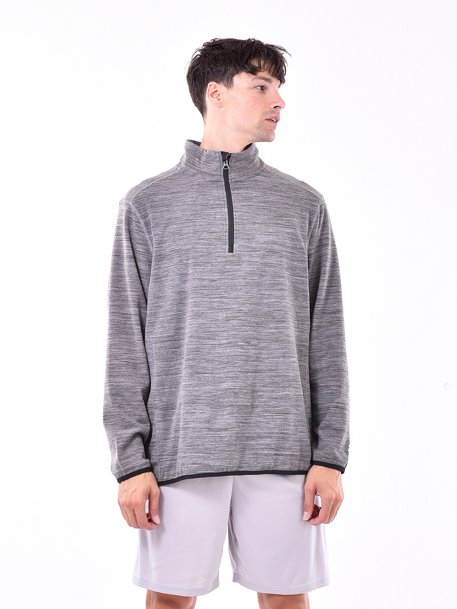 REMERA ROCHET - GRIS MELANGE M 