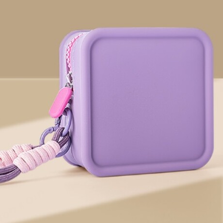 Monedero silicona violeta