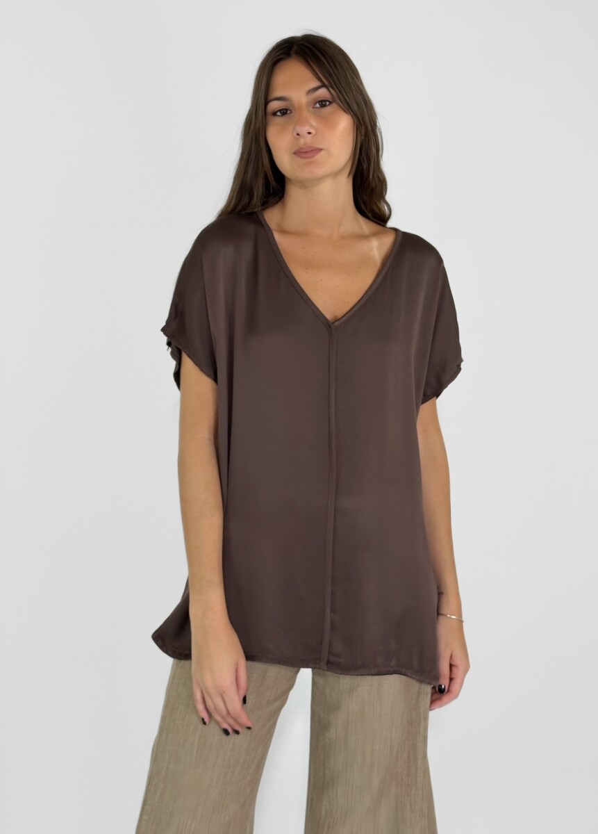 BLUSA MONTI - CHOCOLATE 