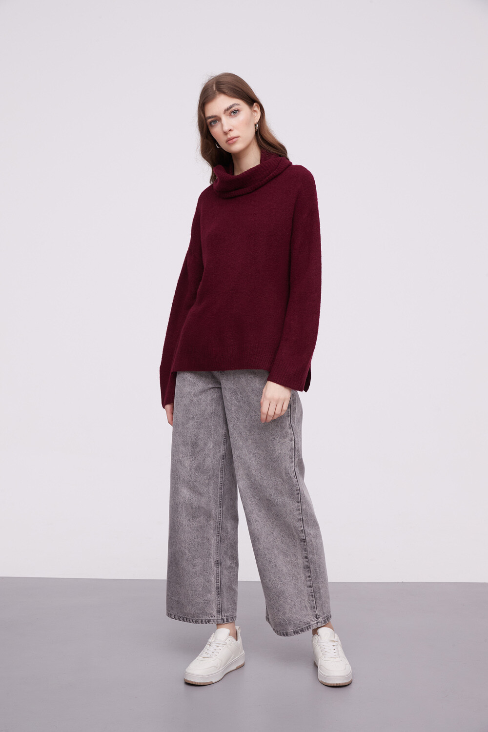 Polera Lamas Bordeaux Oscuro