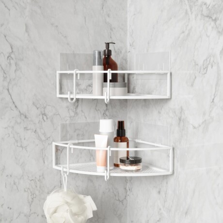 ORG DUCHA ESQUINERO METAL BLANCO 1018616