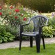 Silla reforzada con apoya brazos NEGRO