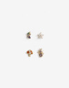 Aros Sets Cubic zirconia Aros Pasantes Charms Cubic - Dorado