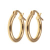 Aros criollos en oro amarillo 18k - Diam: 1cm N0976 Aros criollos en oro amarillo 18k - Diam: 1cm N0976