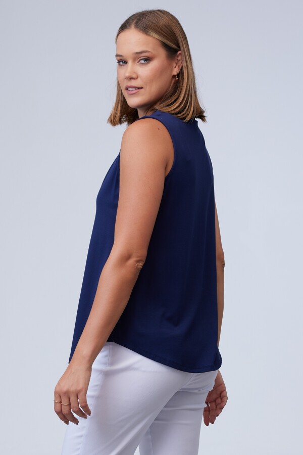 Musculosa Escote V MARINO