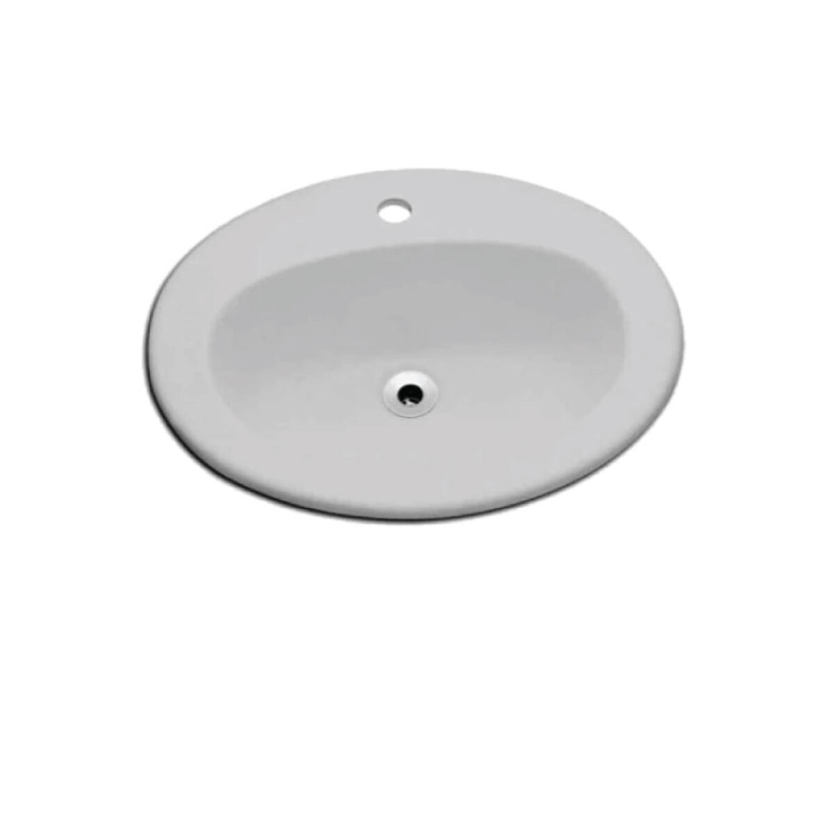 Lavatorio de sobreponer oval Gris 
