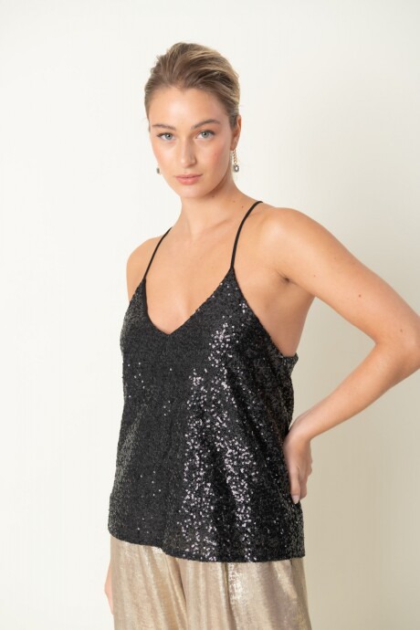 TOP JASPE Negro