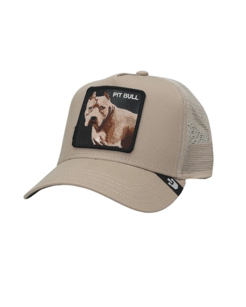 Gorra Goorin Bros Trucker Baseball - The Dog Pitbull Beige