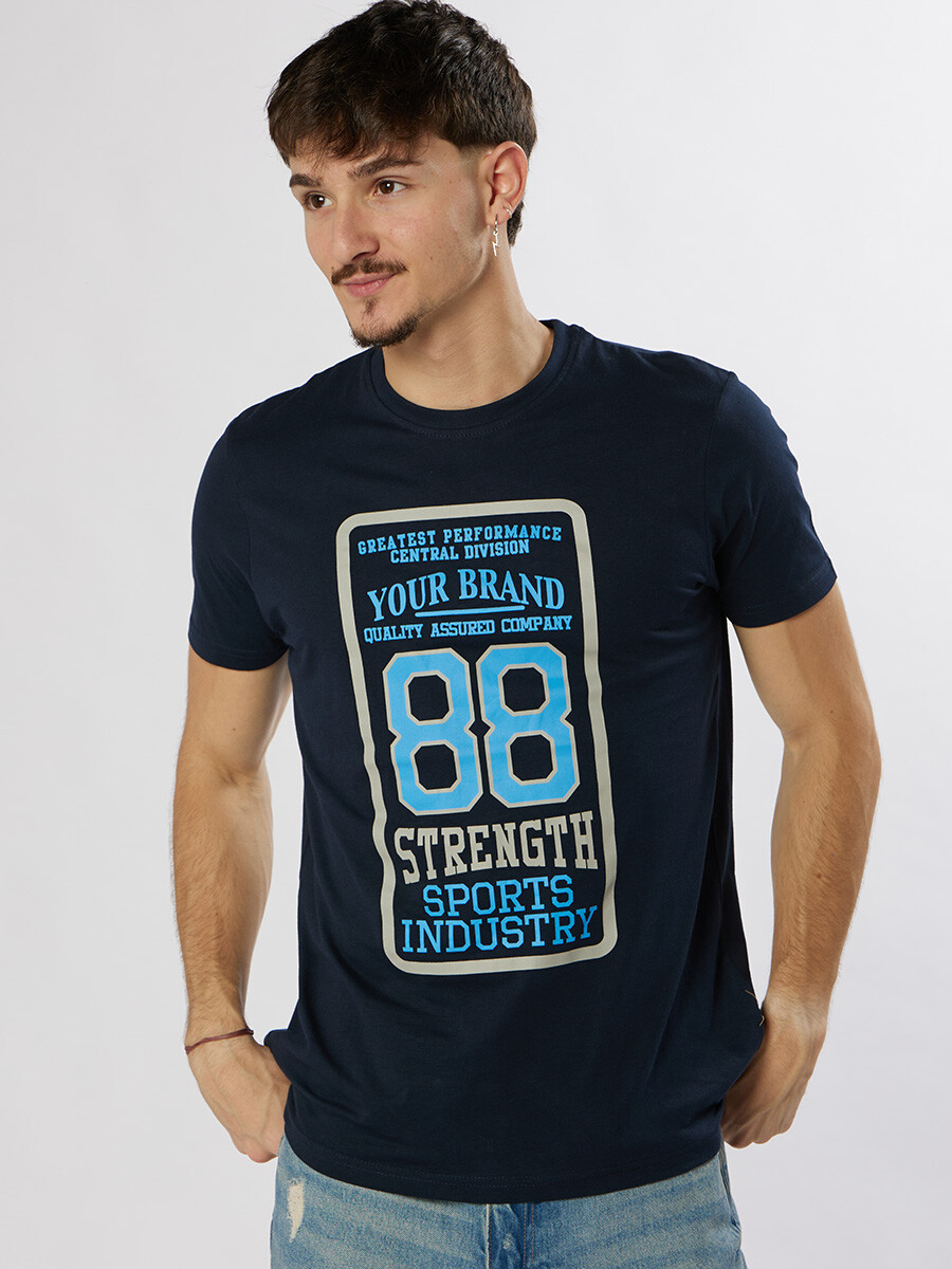 T-SHIRT NASH - Navy 