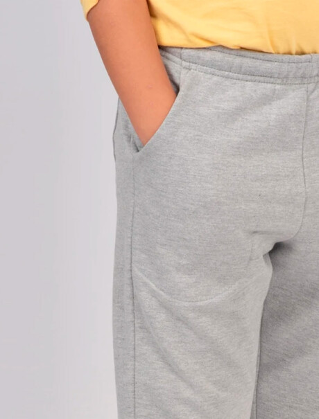 PANTALON BÁSICO UNISSEX CON FELPA GRIS