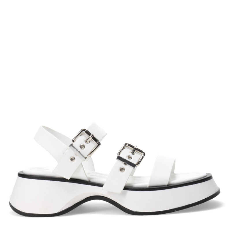 Sandalias de Mujer Miss Carol Sandalia BITOLA con hebillas Blanco