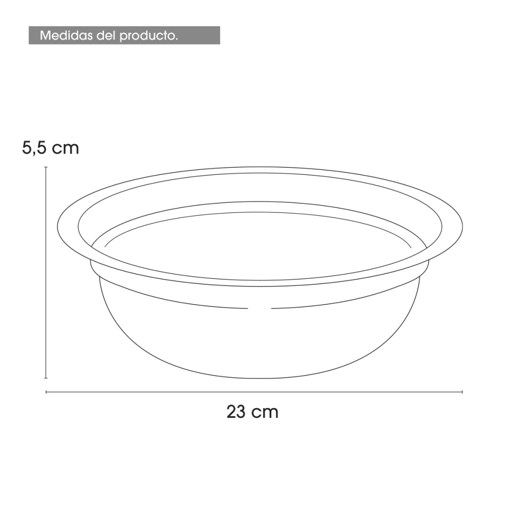 Bowl Ensalada Acero Inoxidable 23cm Repostería Cocina Bowl Ensalada Acero Inoxidable 23cm Repostería Cocina