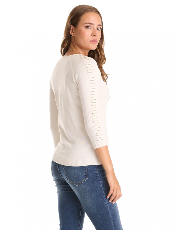 Buzo Tachas BLANCO