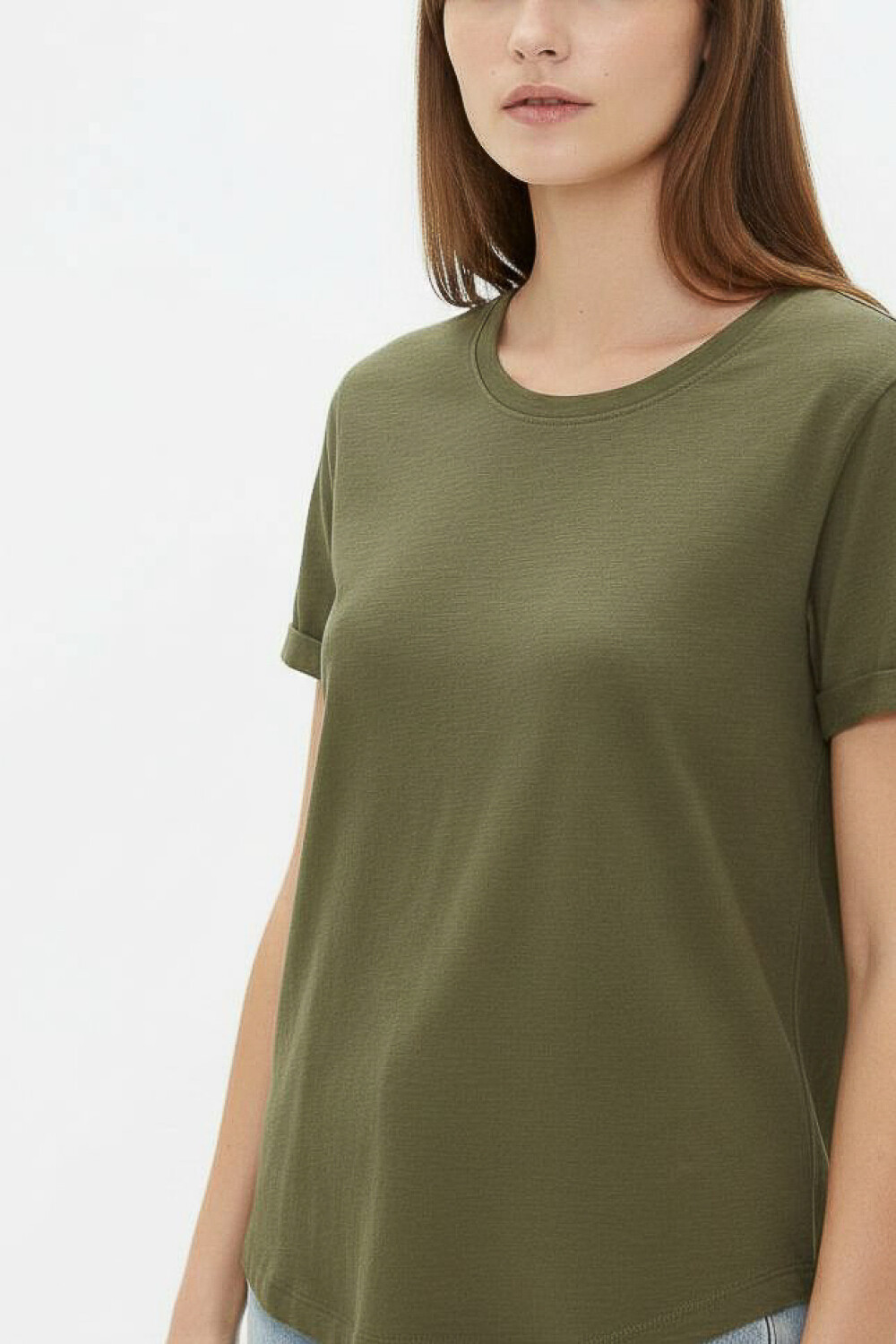 Remera Cordata Verde Oliva Oscuro