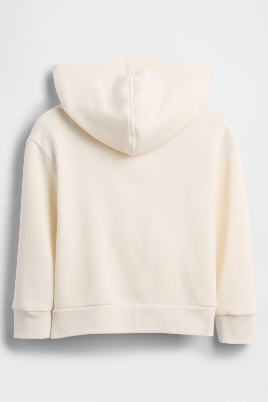 Canguro Con Cierre Logo Gap Toddler Niña Ivory Frost