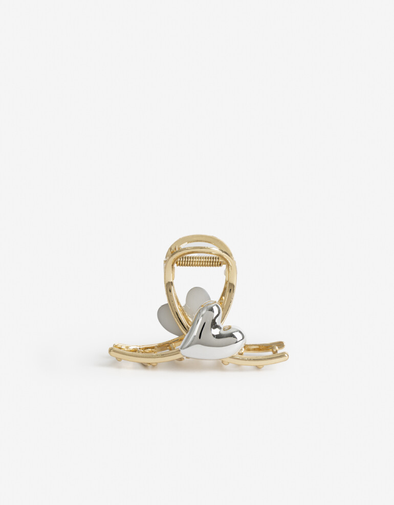 Broche Metal Broche Metálico Corazón - Combinacion Bicolor