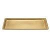 BANDEJA RECT DORADA 35X13CM Unica