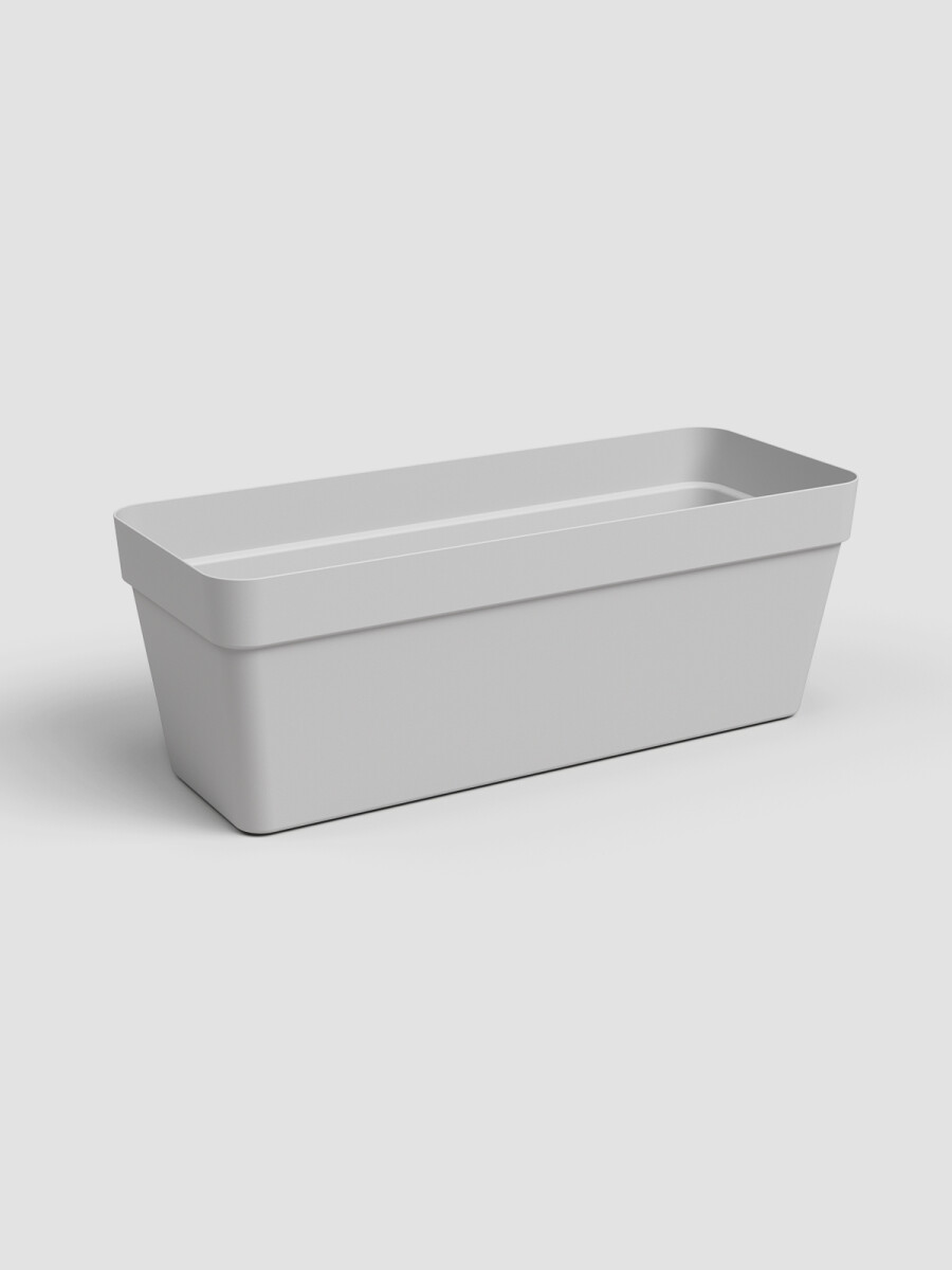 JARDINERA CAPRI CON PLATO GRIS CLARO