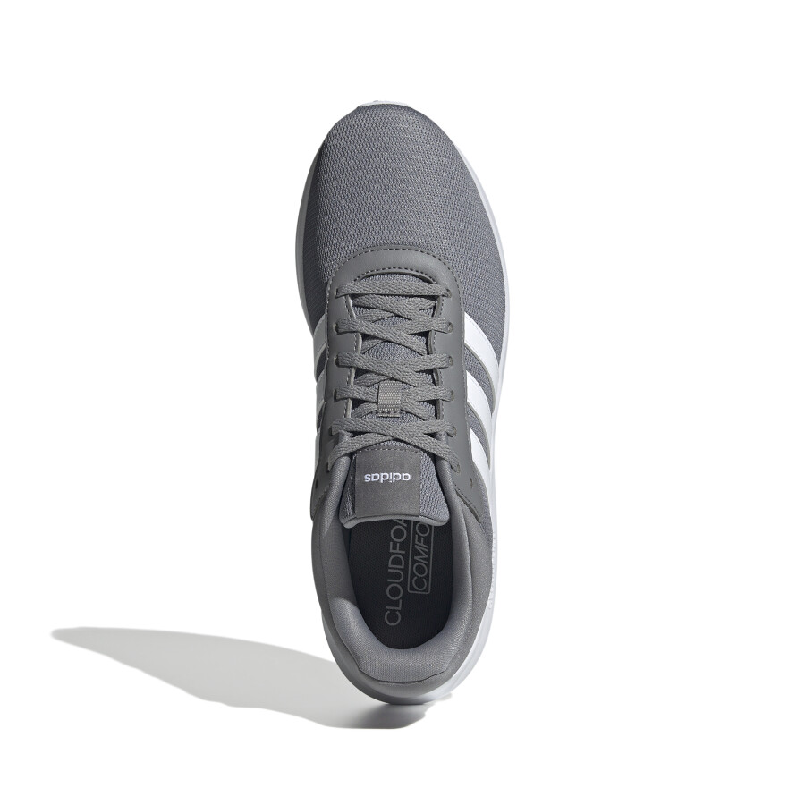 Championes de Hombre Adidas Lite Racer 4.0 Gris - Blanco