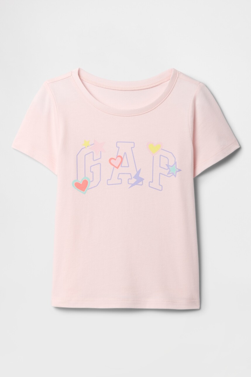 Remera Logo Gap Toddler Niña Cherry Blossom