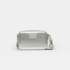 Mini bag New Penny en efecto cuero charol Plata